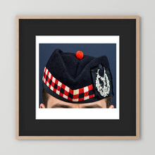 Garrison Cap. Gordon Highlanders Glengarry Side-Cap, WW2 — photograph presentation mockup