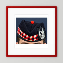 Garrison Cap. Gordon Highlanders Glengarry Side-Cap, WW2 — photograph presentation mockup