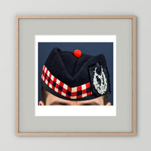 Garrison Cap. Gordon Highlanders Glengarry Side-Cap, WW2 — photograph presentation mockup