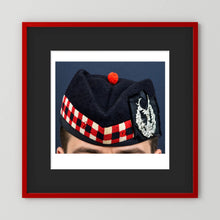 Garrison Cap. Gordon Highlanders Glengarry Side-Cap, WW2 — photograph presentation mockup