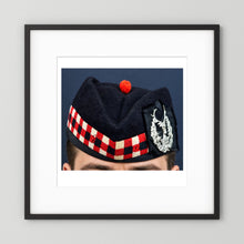 Garrison Cap. Gordon Highlanders Glengarry Side-Cap, WW2 — photograph presentation mockup