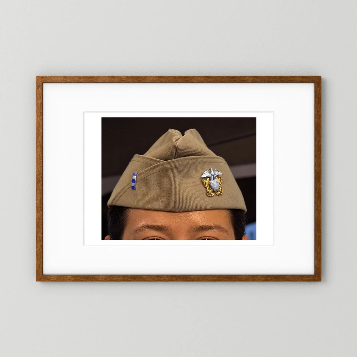 Garrison Cap or Side Cap. Lieutenant, Junior Grade, 2026 — photograph presentation mockup
