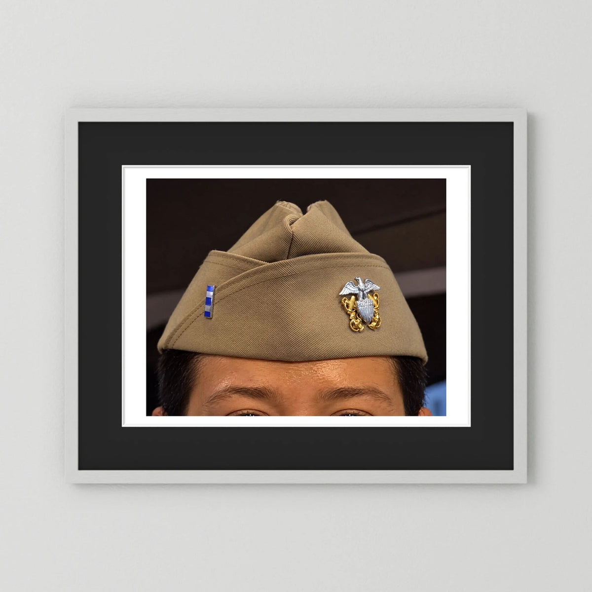 Garrison Cap or Side Cap. Lieutenant, Junior Grade, 2026 — photograph presentation mockup