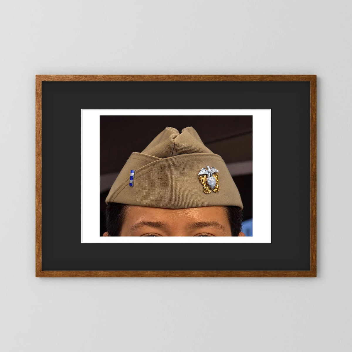 Garrison Cap or Side Cap. Lieutenant, Junior Grade, 2026 — photograph presentation mockup
