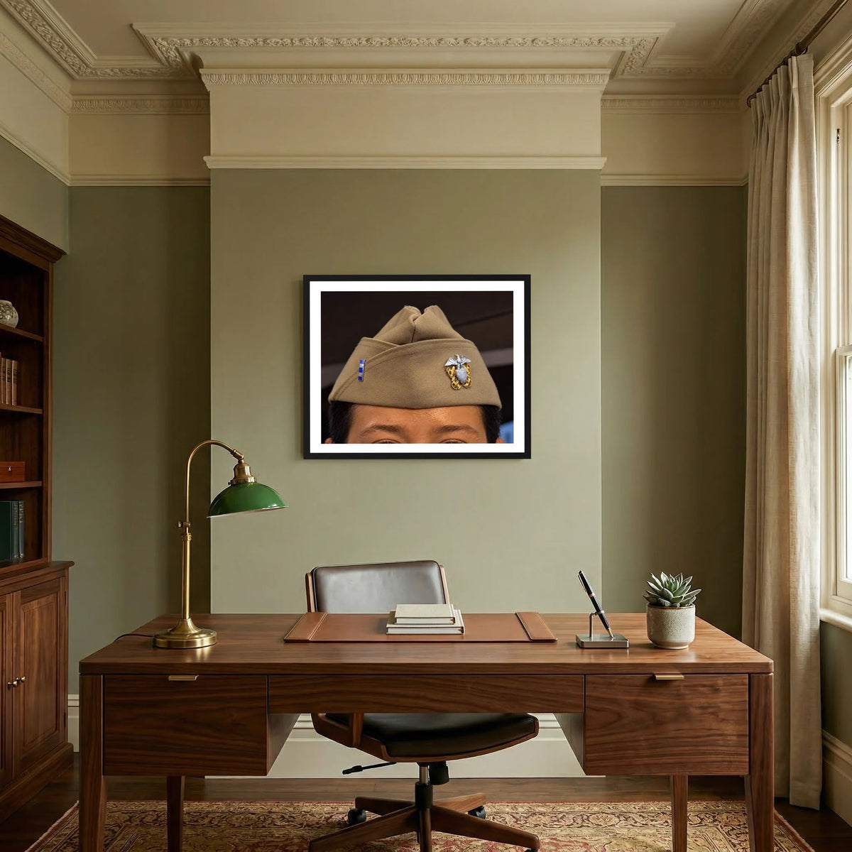 Garrison Cap or Side Cap. Lieutenant, Junior Grade, 2026 — photograph presentation mockup