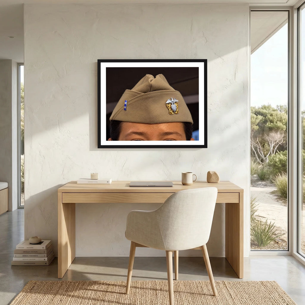 Garrison Cap or Side Cap. Lieutenant, Junior Grade, 2026 — photograph presentation mockup