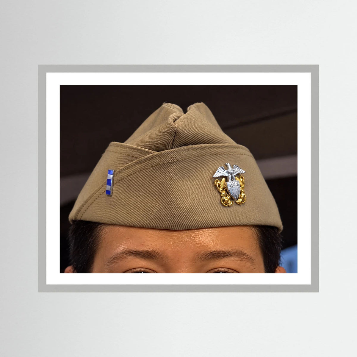 Garrison Cap or Side Cap. Lieutenant, Junior Grade, 2026 — photograph presentation mockup