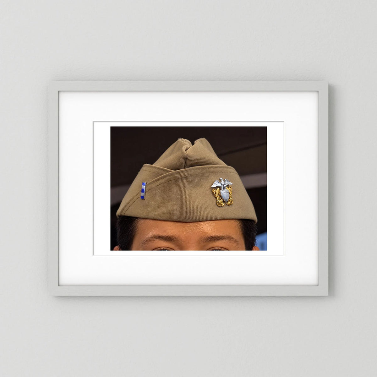Garrison Cap or Side Cap. Lieutenant, Junior Grade, 2026 — photograph presentation mockup
