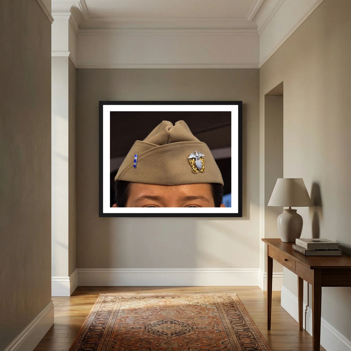 Garrison Cap or Side Cap. Lieutenant, Junior Grade, 2026 — photograph presentation mockup