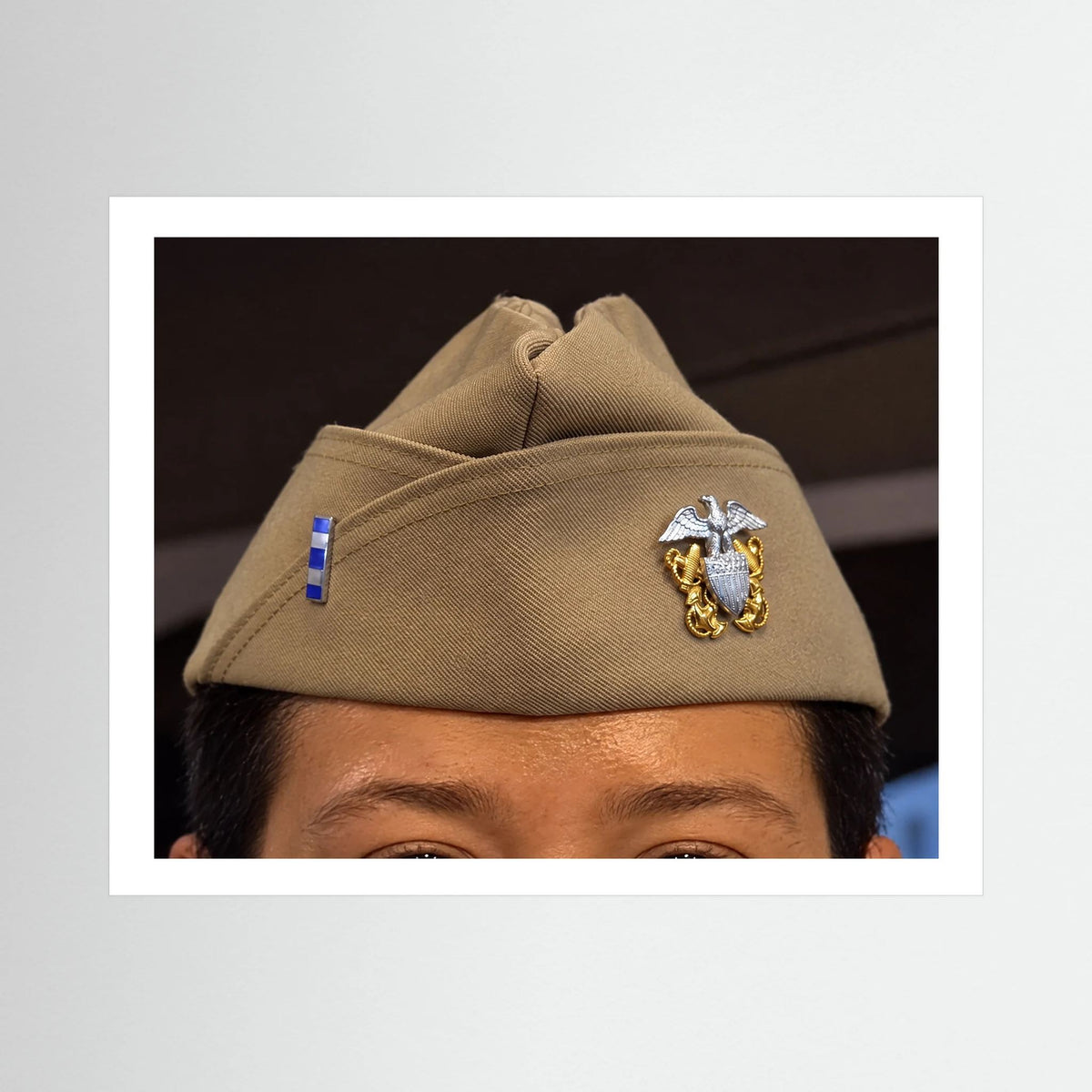 Garrison Cap or Side Cap. Lieutenant, Junior Grade, 2026 — photograph presentation mockup