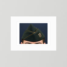Garrison Cap or Side Cap. US Army Captain, Vietnam War, Dress Garrison Cap — photograph presentation mockup