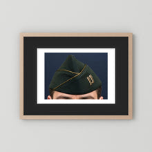 Garrison Cap or Side Cap. US Army Captain, Vietnam War, Dress Garrison Cap — photograph presentation mockup