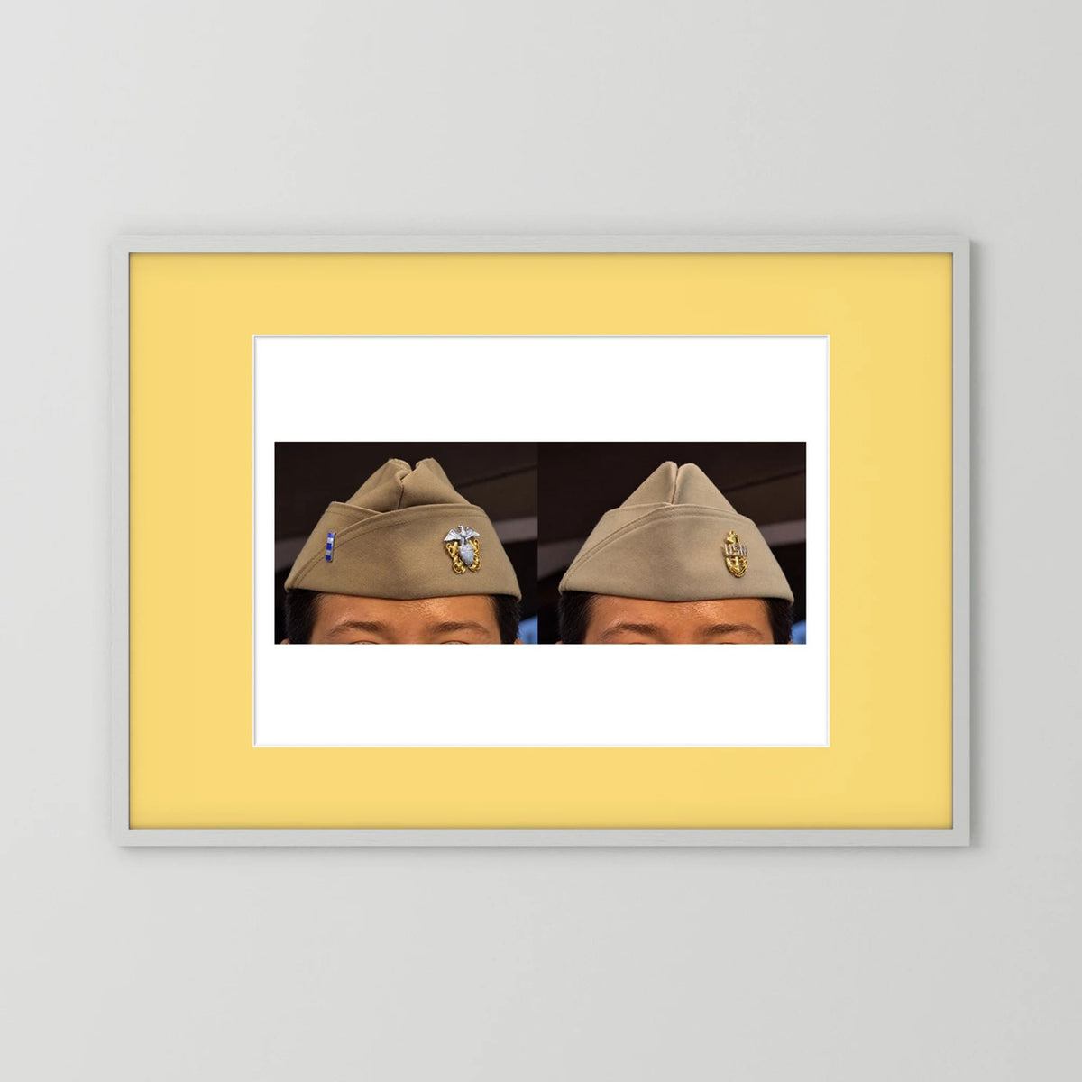 Garrison Caps United States Navy — composite presentation mockup