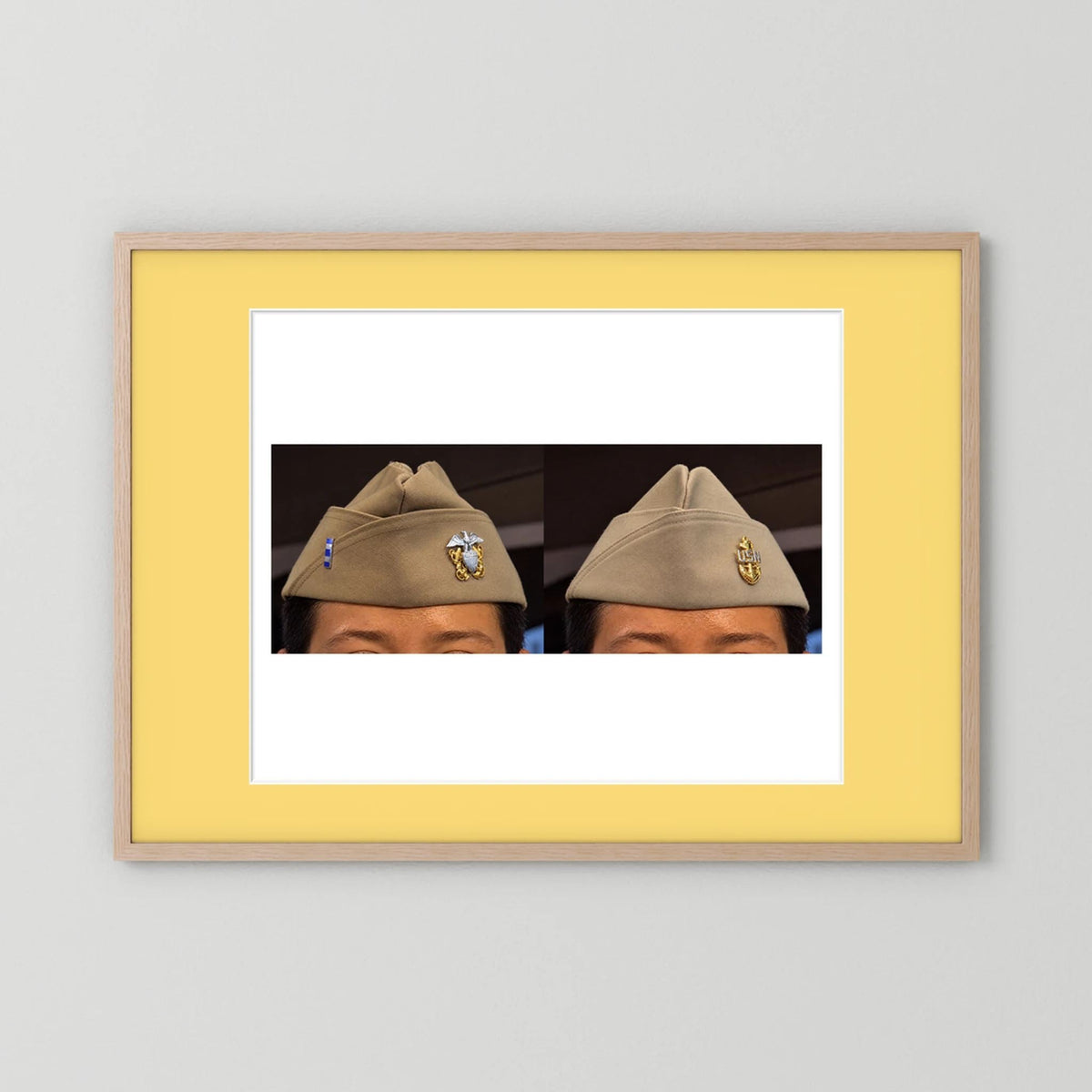 Garrison Caps United States Navy — composite presentation mockup