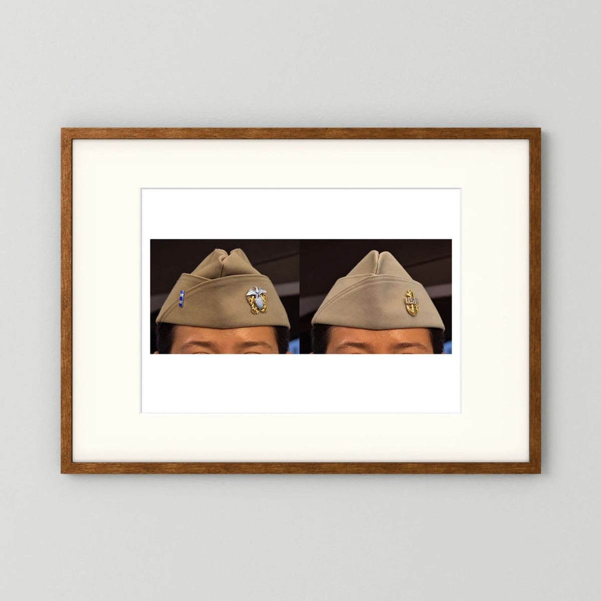 Garrison Caps United States Navy — composite presentation mockup