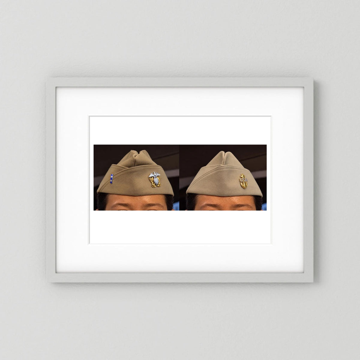 Garrison Caps United States Navy — composite presentation mockup