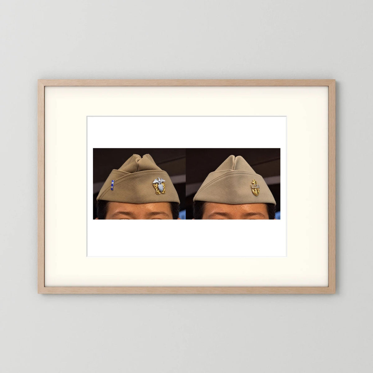 Garrison Caps United States Navy — composite presentation mockup