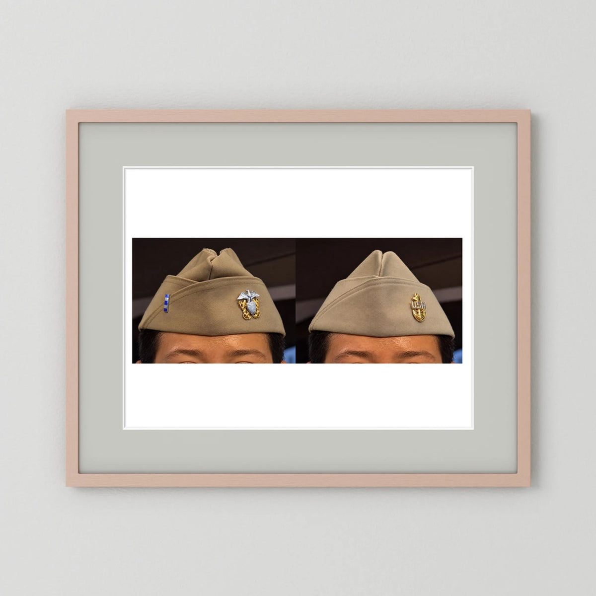 Garrison Caps United States Navy — composite presentation mockup