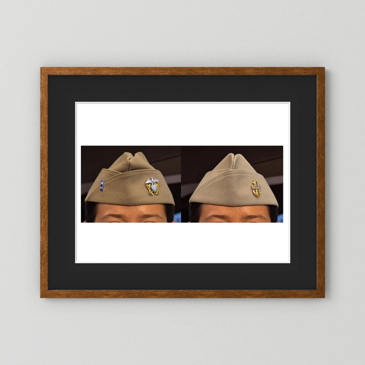 Garrison Caps United States Navy — composite presentation mockup