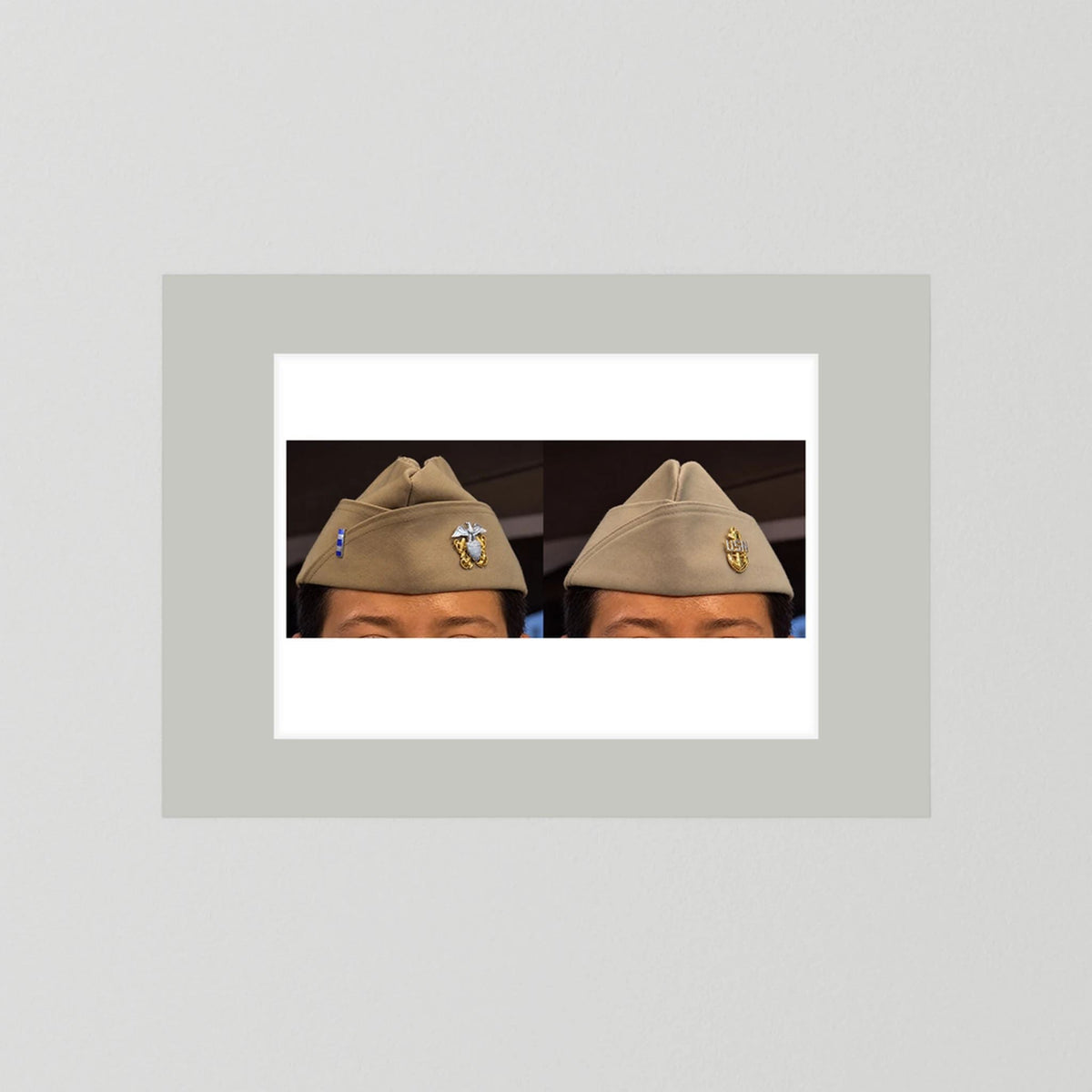 Garrison Caps United States Navy — composite presentation mockup