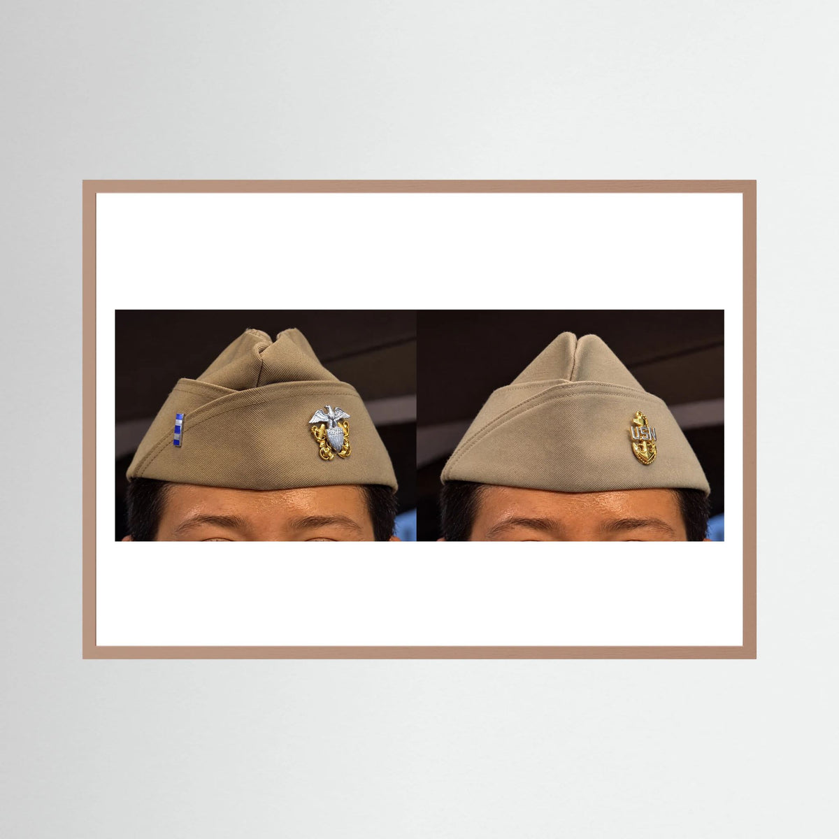 Garrison Caps United States Navy — composite presentation mockup