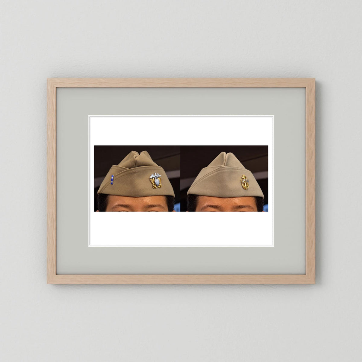 Garrison Caps United States Navy — composite presentation mockup