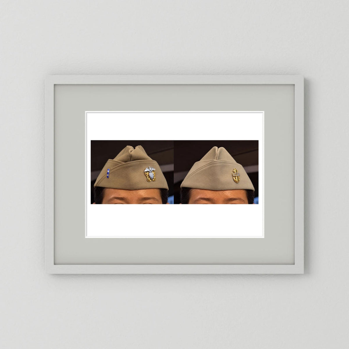 Garrison Caps United States Navy — composite presentation mockup