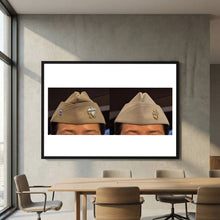 Garrison Caps United States Navy — composite presentation mockup