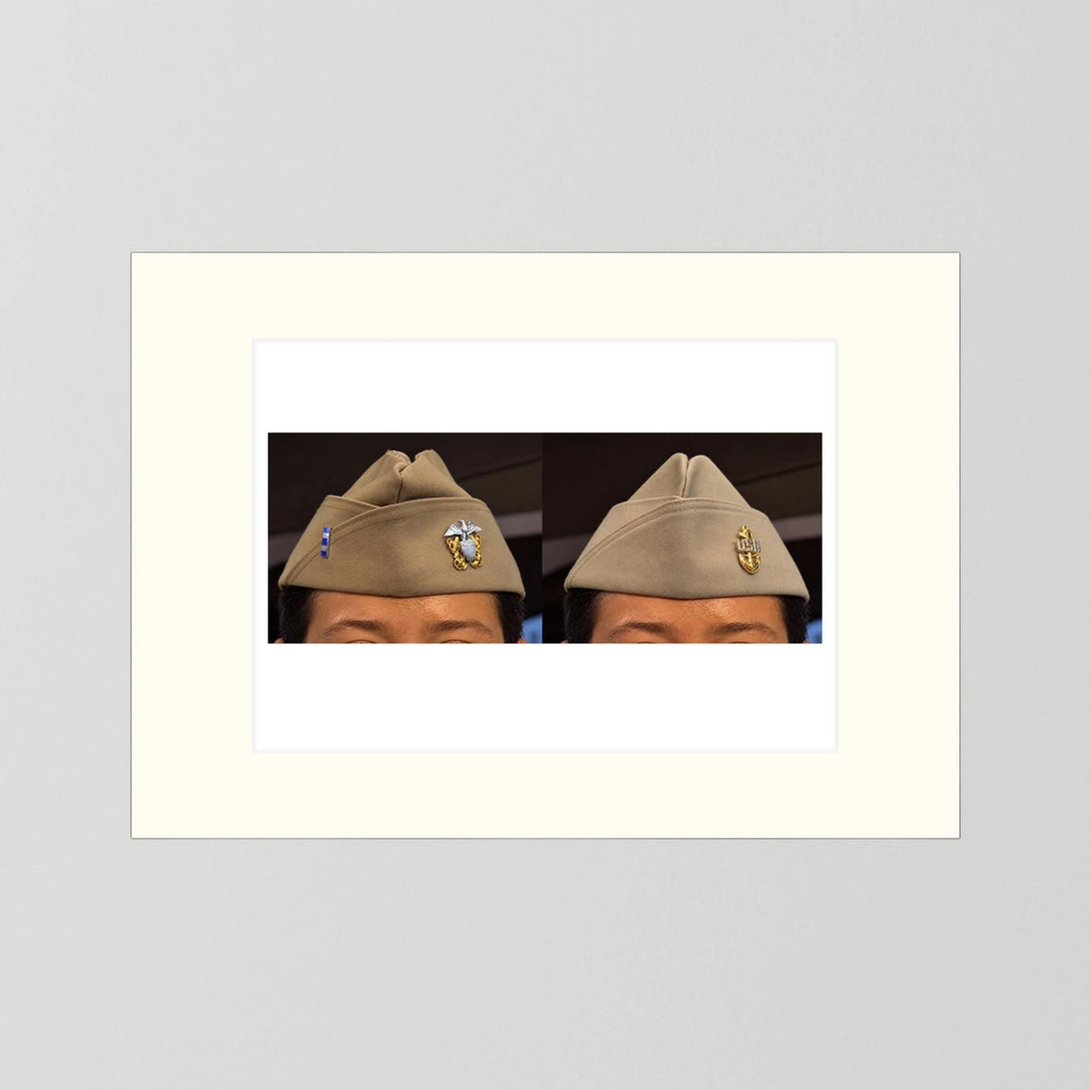 Garrison Caps United States Navy — composite presentation mockup