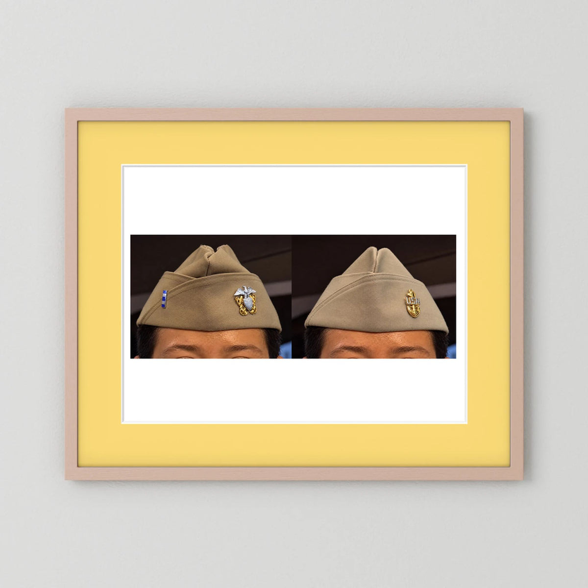 Garrison Caps United States Navy — composite presentation mockup