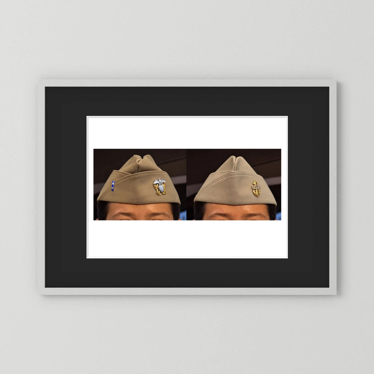 Garrison Caps United States Navy — composite presentation mockup