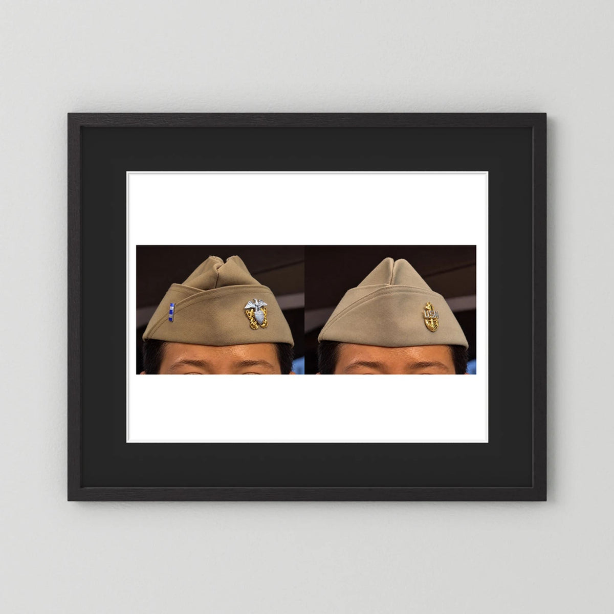 Garrison Caps United States Navy — composite presentation mockup