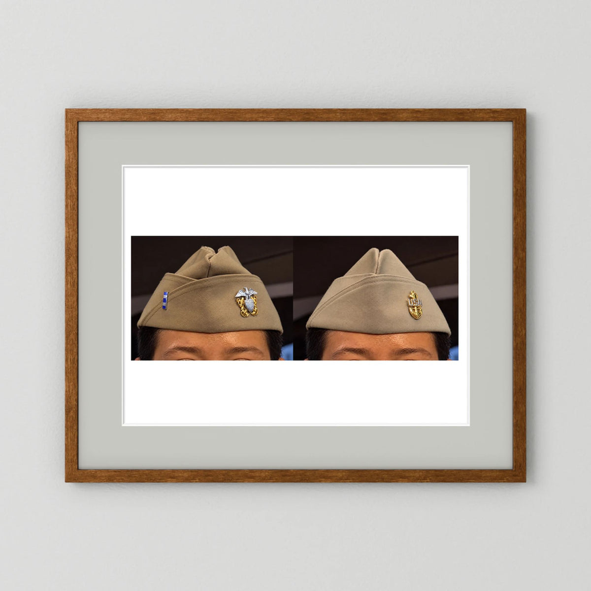 Garrison Caps United States Navy — composite presentation mockup