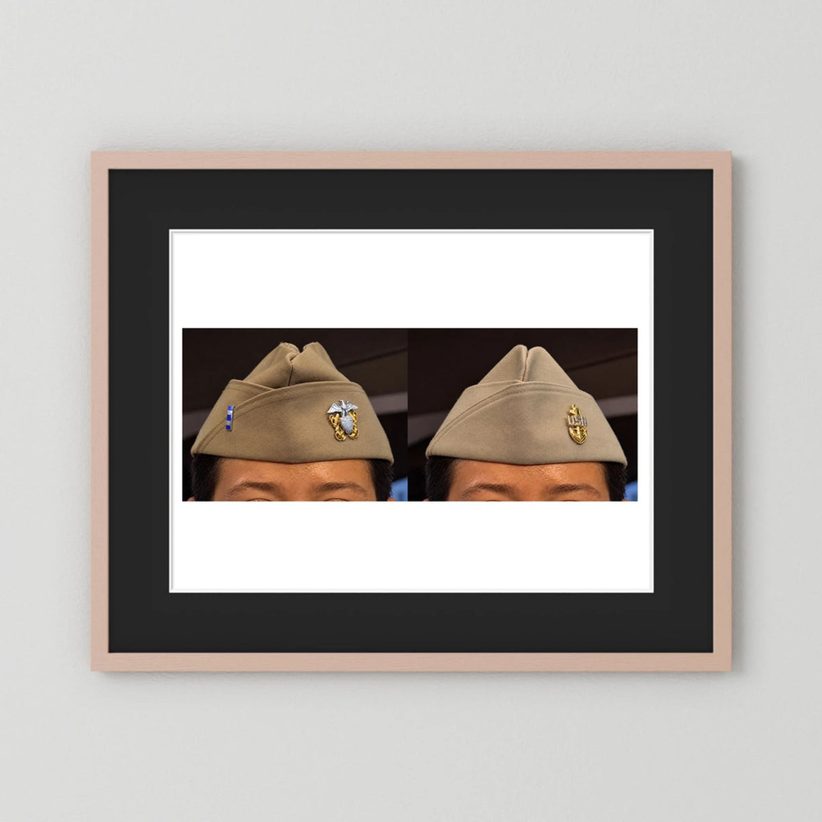 Garrison Caps United States Navy — composite presentation mockup