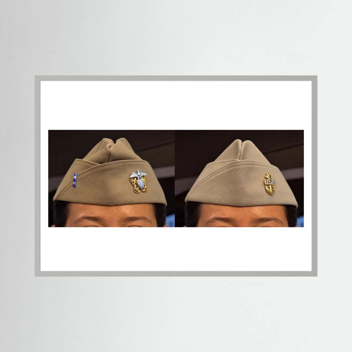 Garrison Caps United States Navy — composite presentation mockup