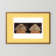 Garrison Caps United States Navy — composite presentation mockup