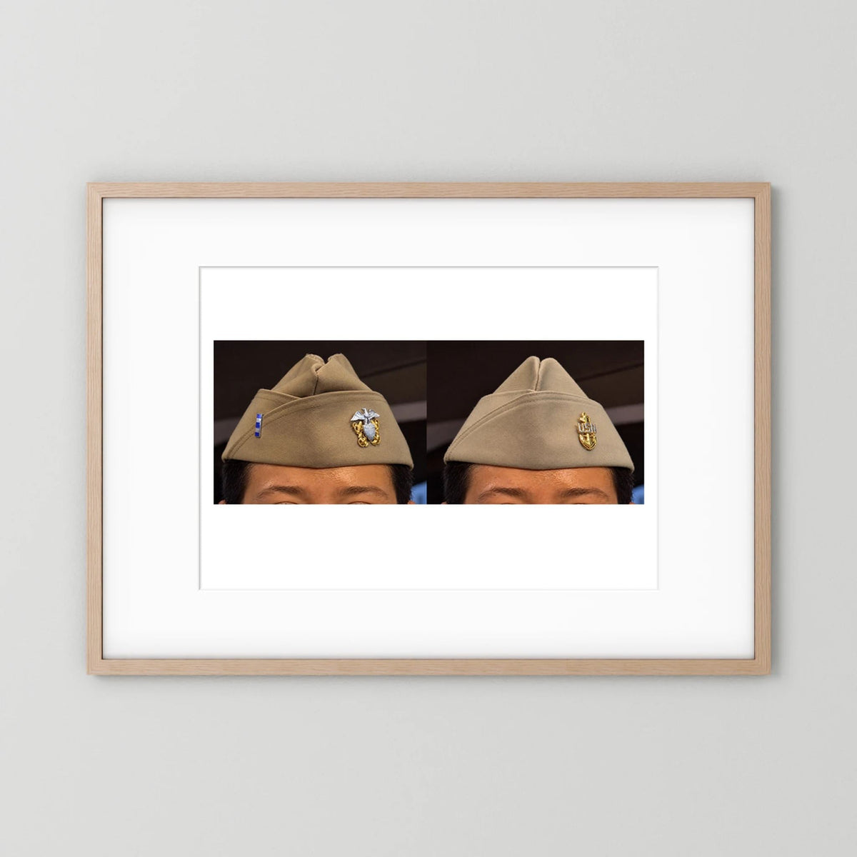 Garrison Caps United States Navy — composite presentation mockup