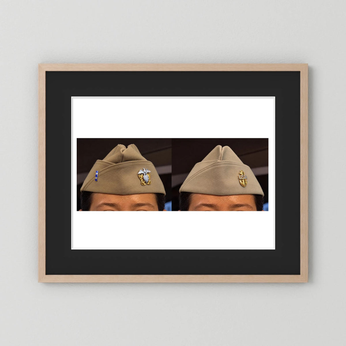 Garrison Caps United States Navy — composite presentation mockup