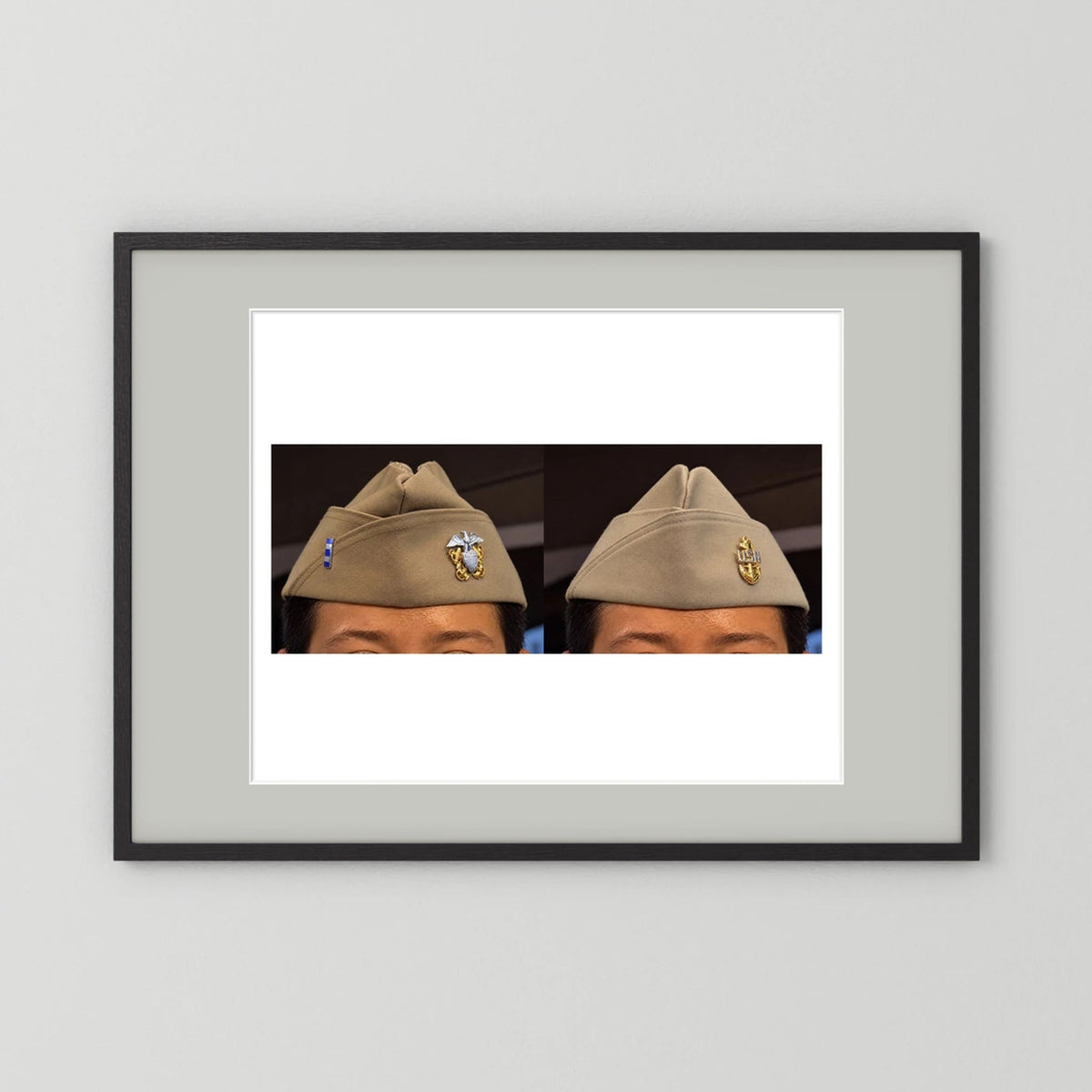 Garrison Caps United States Navy — composite presentation mockup
