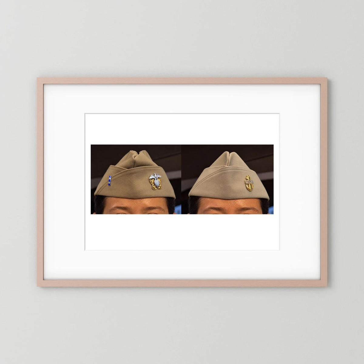 Garrison Caps United States Navy — composite presentation mockup