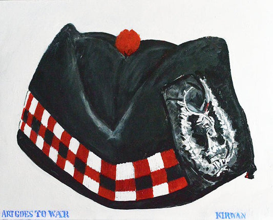 Side view of Glengarry Scottish Regimental Cap. "Garrison or Side-Cap"