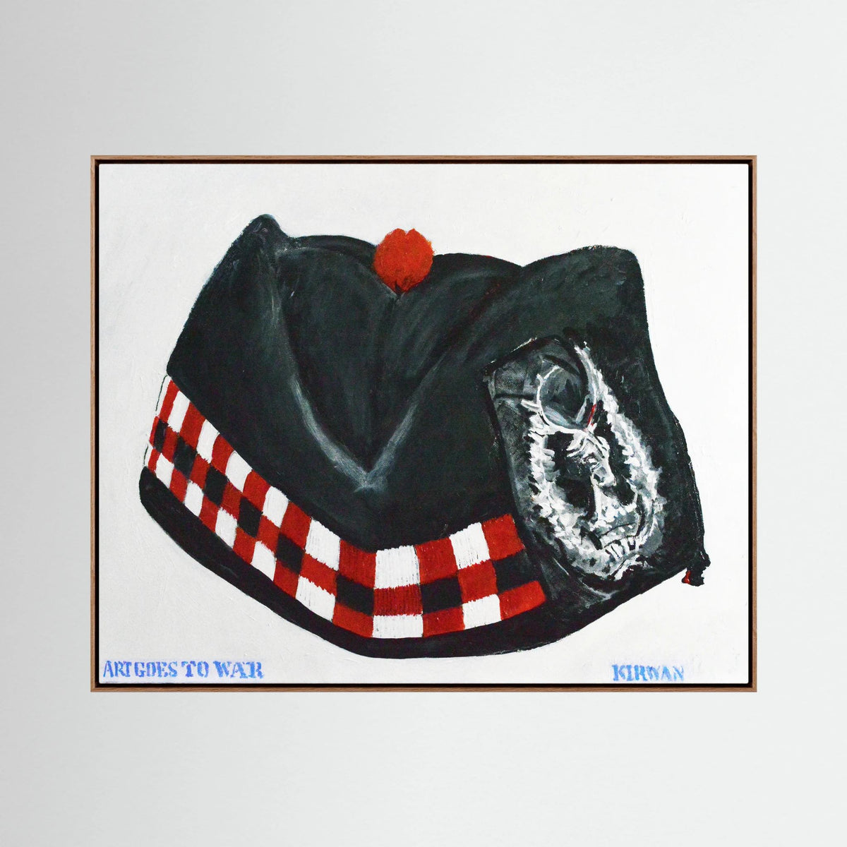 Glengarry Scottish Regimental Cap. "Garrison or Side-Cap" — art print presentation mockup