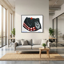 Glengarry Scottish Regimental Cap. "Garrison or Side-Cap" — art print presentation mockup