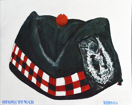 Side view of Glengarry Scottish Regimental Cap. "Garrison or Side-Cap"