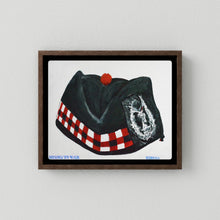 Glengarry Scottish Regimental Cap. "Garrison or Side-Cap" — painting presentation mockup