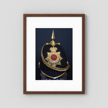Home Service Helmet Royal West Surrey Regiment, Officer Version, Victorian — photograph presentation mockup