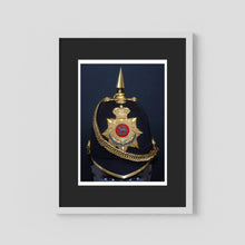 Home Service Helmet Royal West Surrey Regiment, Officer Version, Victorian — photograph presentation mockup
