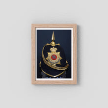 Home Service Helmet Royal West Surrey Regiment, Officer Version, Victorian — photograph presentation mockup