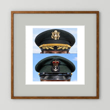 Composite image showing Korean War, Field Officer Dress Visor Cap Canadian Navy 1969, Visor Caps