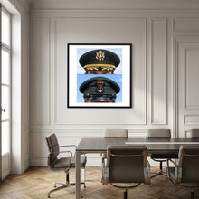 Composite image showing Korean War, Field Officer Dress Visor Cap Canadian Navy 1969, Visor Caps